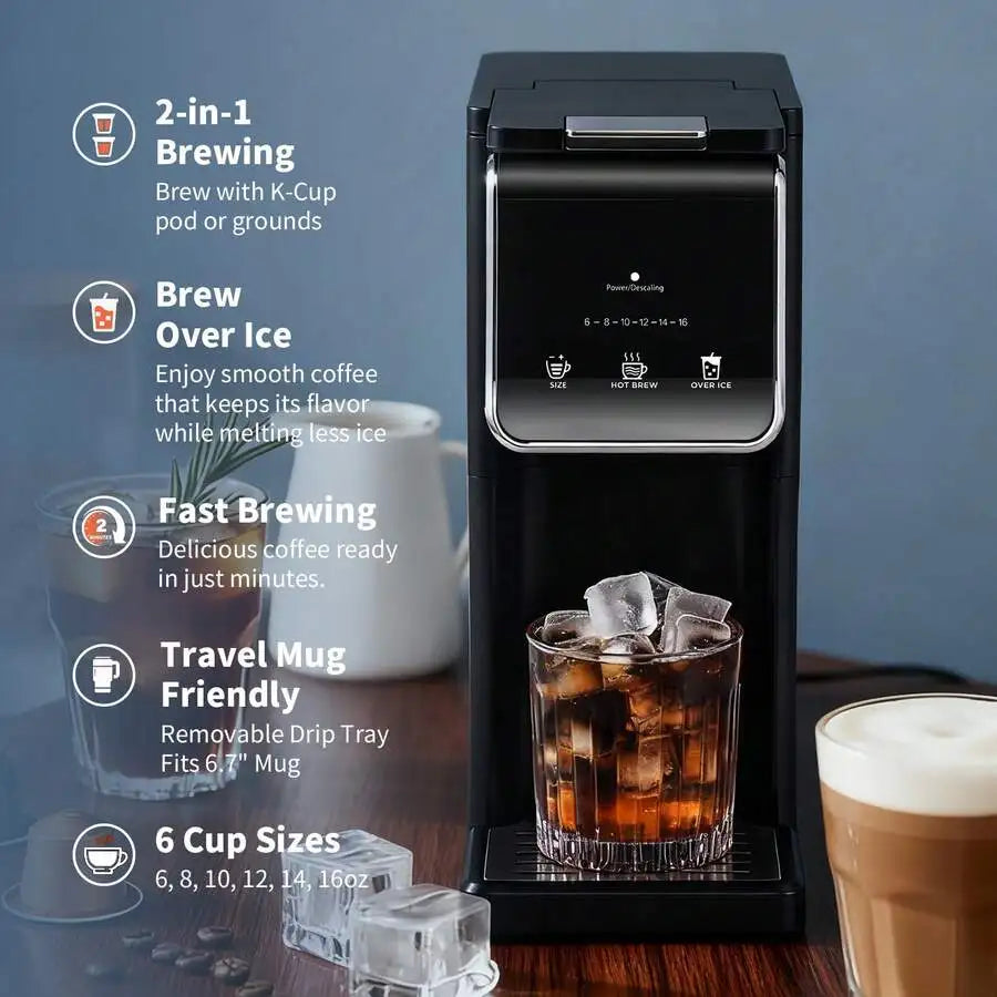 2-in-1 Capsule & Ground Coffee Maker