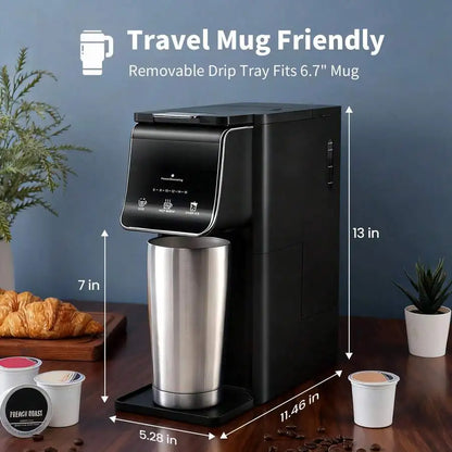 2-in-1 Capsule & Ground Coffee Maker
