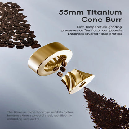 E55Pro 55mm Titanium Burr Coffee Grinder