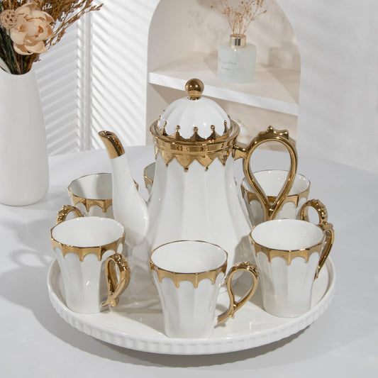 8-Piece Luxury Porcelain Tea Set