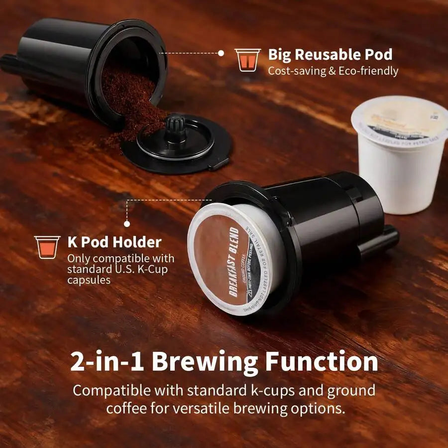 2-in-1 Capsule & Ground Coffee Maker